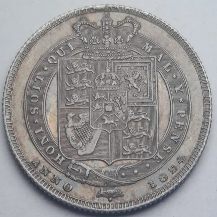 1824 Shilling, reverse