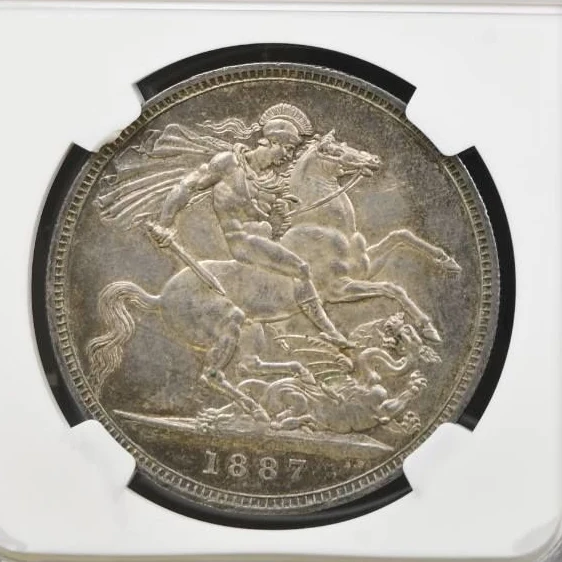 1887 Jubilee Crown, reverse